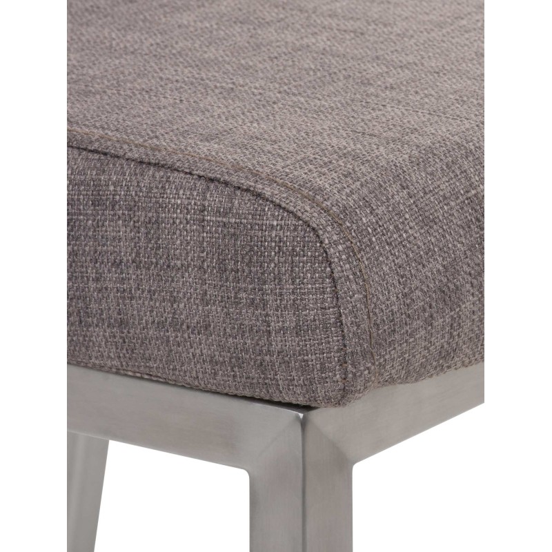 Silla de comedor Colmar en tela gris