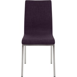 Silla de comedor Colmar de tela morada Silla de comedor Colmar de tela morada