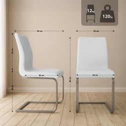 Silla de comedor blanca Belfort Silla de comedor blanca Belfort