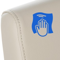 Silla de comedor Belfort color crema