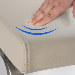 Silla de comedor Belfort color crema Silla de comedor Belfort color crema