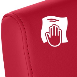 Silla de comedor roja Belfort Silla de comedor roja Belfort