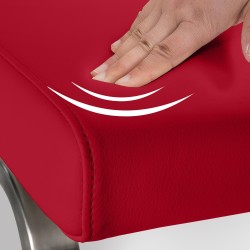 Silla de comedor roja Belfort Silla de comedor roja Belfort