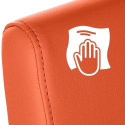 Silla de comedor Belfort naranja