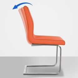 Silla de comedor Belfort naranja