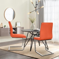Silla de comedor Belfort naranja