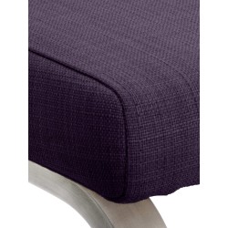 Silla de comedor Belfort de tela morada Silla de comedor Belfort de tela morada