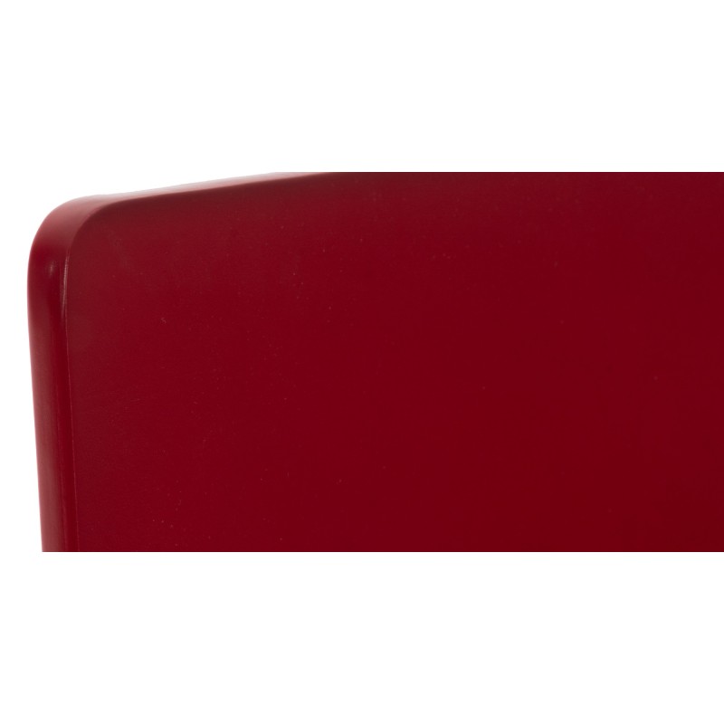 Silla de comedor roja Pepe