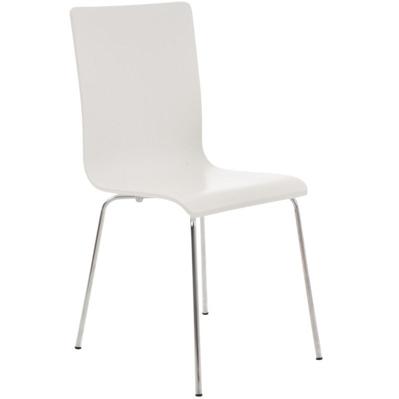 Silla de comedor blanca Pepe