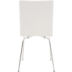 Silla de comedor blanca Pepe