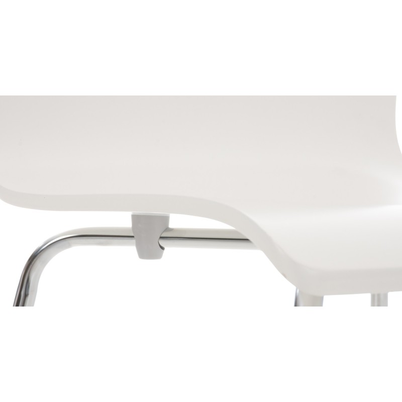 Silla de comedor blanca Pepe
