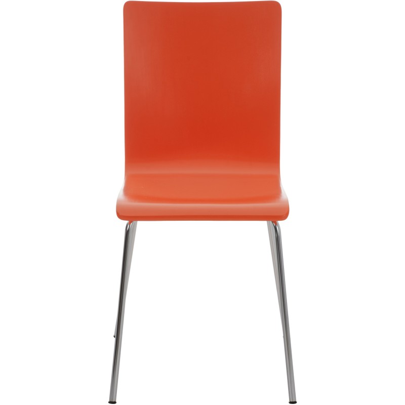 Silla de comedor naranja Pepe