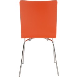 Silla de comedor naranja Pepe Silla de comedor naranja Pepe