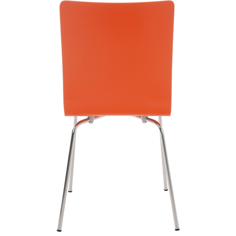 Silla de comedor naranja Pepe
