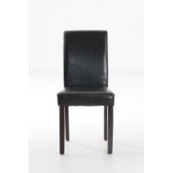 Silla de comedor marrón oscuro Ina Silla de comedor marrón oscuro Ina