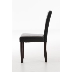 Silla de comedor marrón oscuro Ina Silla de comedor marrón oscuro Ina