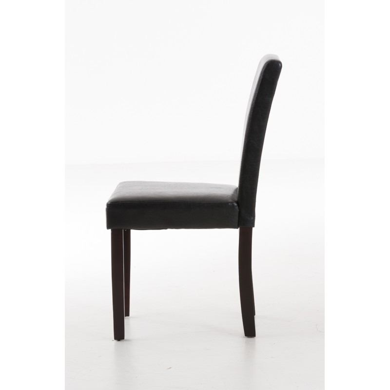 Silla de comedor marrón oscuro Ina