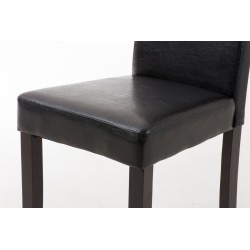 Silla de comedor marrón oscuro Ina Silla de comedor marrón oscuro Ina