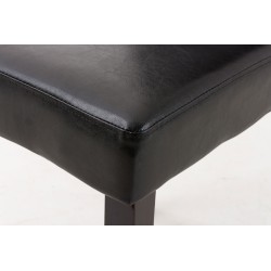 Silla de comedor marrón oscuro Ina Silla de comedor marrón oscuro Ina
