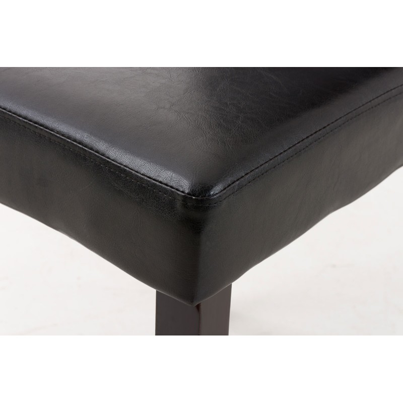 Silla de comedor marrón oscuro Ina