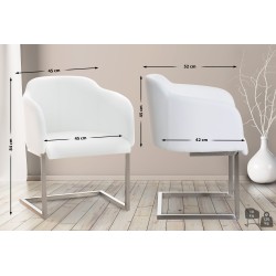 Silla de comedor blanca Magnus Silla de comedor blanca Magnus
