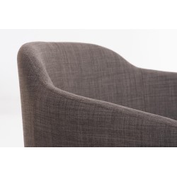 Silla de comedor Magnus en tela gris Silla de comedor Magnus en tela gris