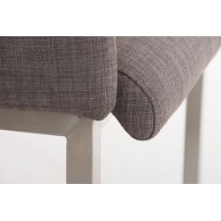 Silla de comedor Magnus en tela gris Silla de comedor Magnus en tela gris