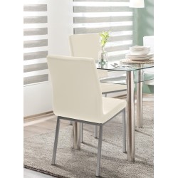 Silla de comedor Colmar color crema