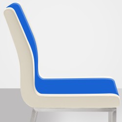 Silla de comedor Colmar color crema Silla de comedor Colmar color crema