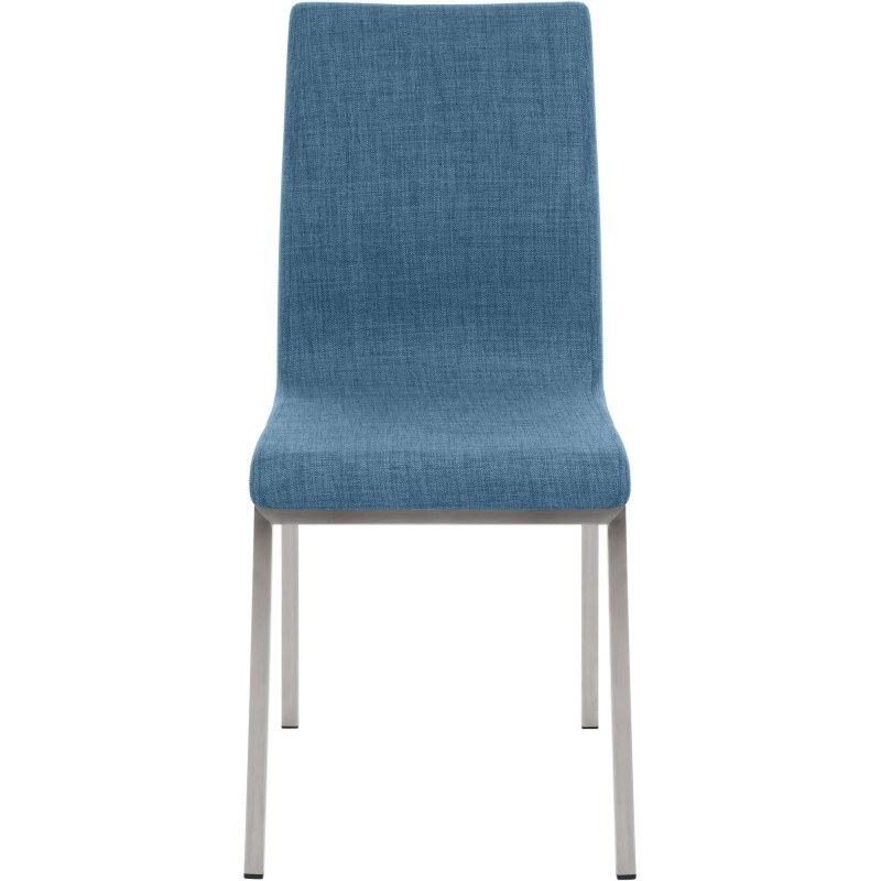 Silla de comedor Colmar de tela azul