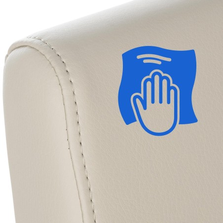 Silla de comedor Belfort color crema