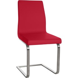Silla de comedor roja Belfort
