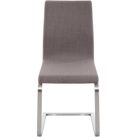 Silla de comedor Belfort en tela gris
