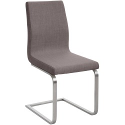 Silla de comedor Belfort en tela gris Silla de comedor Belfort en tela gris
