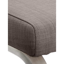 Silla de comedor Belfort en tela gris Silla de comedor Belfort en tela gris