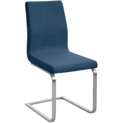 Silla de comedor Belfort en tela azul Silla de comedor Belfort en tela azul