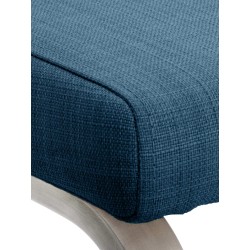 Silla de comedor Belfort en tela azul Silla de comedor Belfort en tela azul