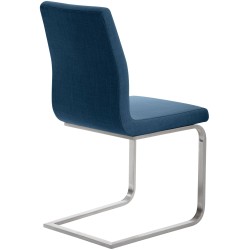 Silla de comedor Belfort en tela azul Silla de comedor Belfort en tela azul