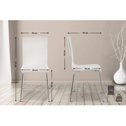 Silla de comedor blanca Pepe Silla de comedor blanca Pepe