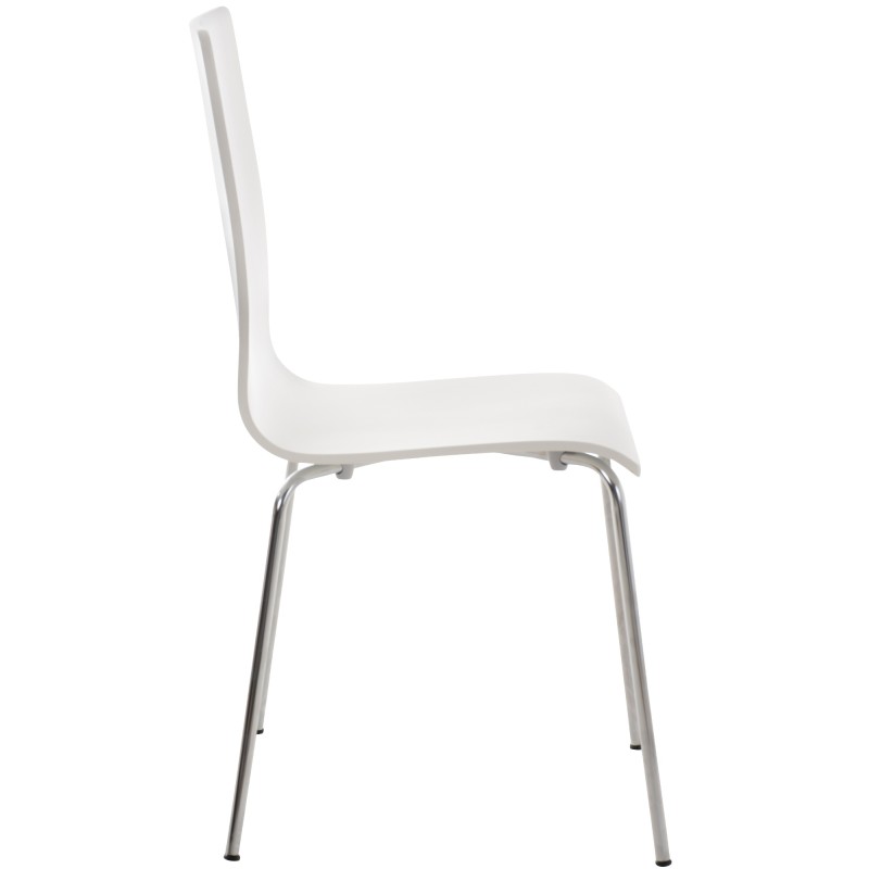 Silla de comedor blanca Pepe