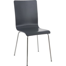 Silla de comedor gris Pepe