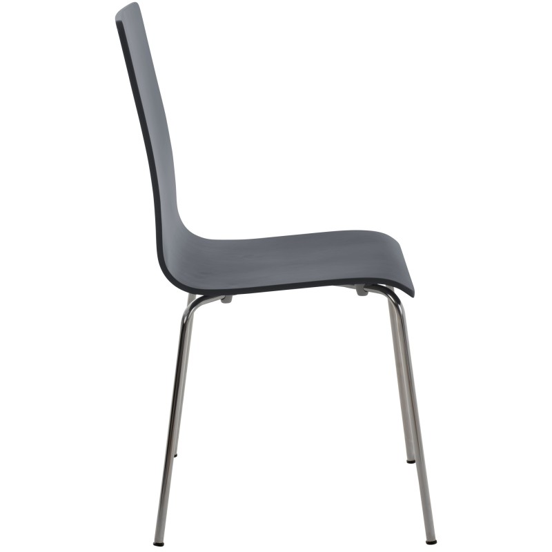 Silla de comedor gris Pepe