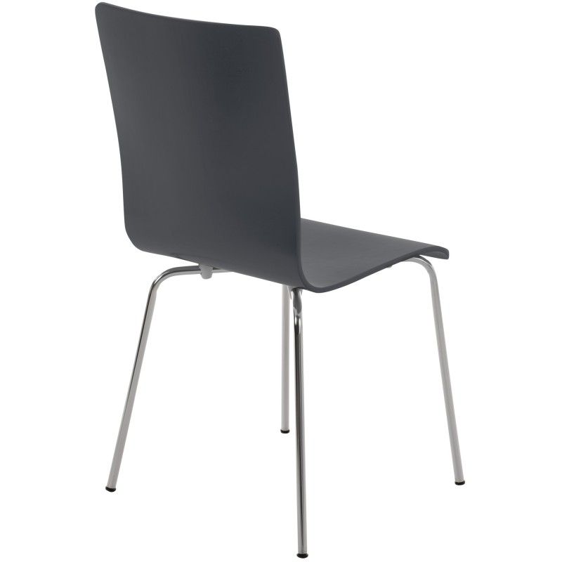 Silla de comedor gris Pepe