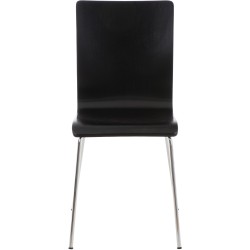 Silla de comedor negra Pepe