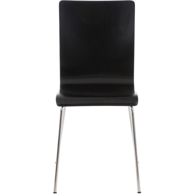 Silla de comedor negra Pepe