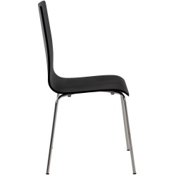 Silla de comedor negra Pepe