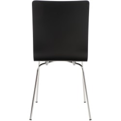 Silla de comedor negra Pepe