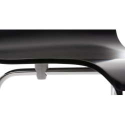 Silla de comedor negra Pepe