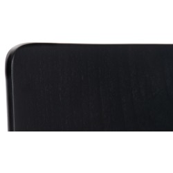 Silla de comedor negra Pepe