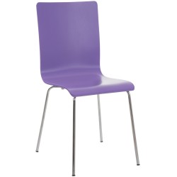 Silla de comedor morada Pepe